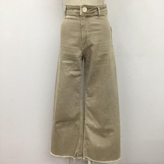ザラ ZARA パンツ デニム、ジーンズ 34インチ 無地 ベージュ / ベージュ /  レディース USED 古着 中古 10110496