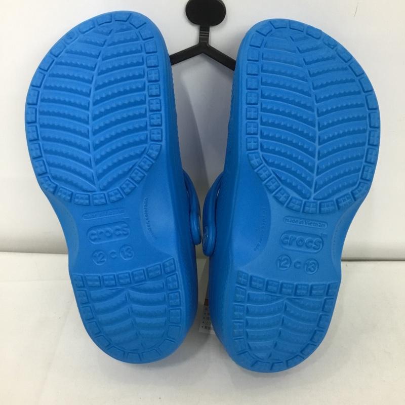クロックス crocs シューズ シューズ relen lined clog k 18.5cm 18.5cm 無地 青 / ブルー /  ボーイズ USED 古着 中古 10125075
