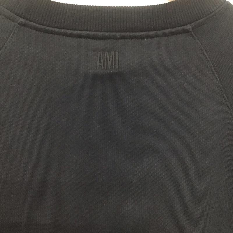 アミアレクサンドルマテュッシ AMI Alexandre Mattiussi トレーナー 長袖 長袖トレーナー スウェット クルーネック プルオーバー XXL ロゴ、文字 黒 / ブラック /  メンズ USED 古着 中古 10143441