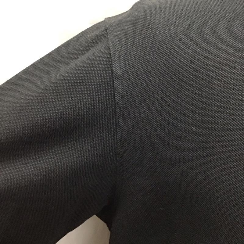 コムサイズム COMME CA ISM シャツ、ブラウス 半袖 47-33IY15 鹿の子 フロントオープンシャツ L 無地 黒 / ブラック /  メンズ USED 古着 中古 10117050