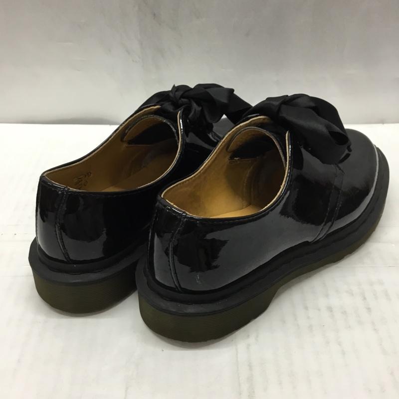 ドクターマーチン Dr.Martens 革靴 革靴 21713 Ray BEAMS 別注 パテント 3eye リボン UK4 US：6 無地 黒 / ブラック /  レディース USED 古着 中古 10108905