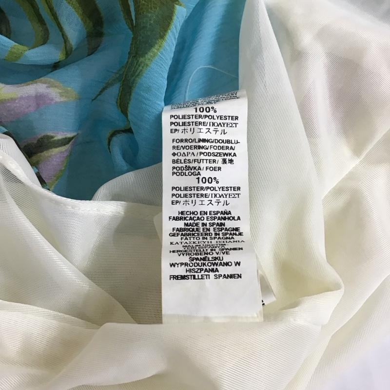 ザラベーシック ZARA BASIC ワンピース ひざ丈スカート キャミソールワンピース サイドスリット 花柄 マルチカラー / マルチカラー /  レディース USED 古着 中古 10113476