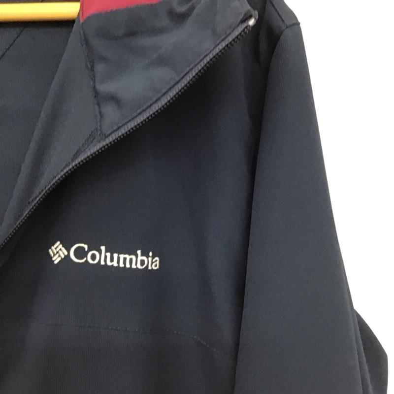 コロンビア Columbia ジャケット、上着 ジャンパー、ブルゾン 120 pl3187 マウンテンパーカー ヘブンカウンティー XL ロゴ、文字 紺 / ネイビー /  レディース USED 古着 中古 10150103