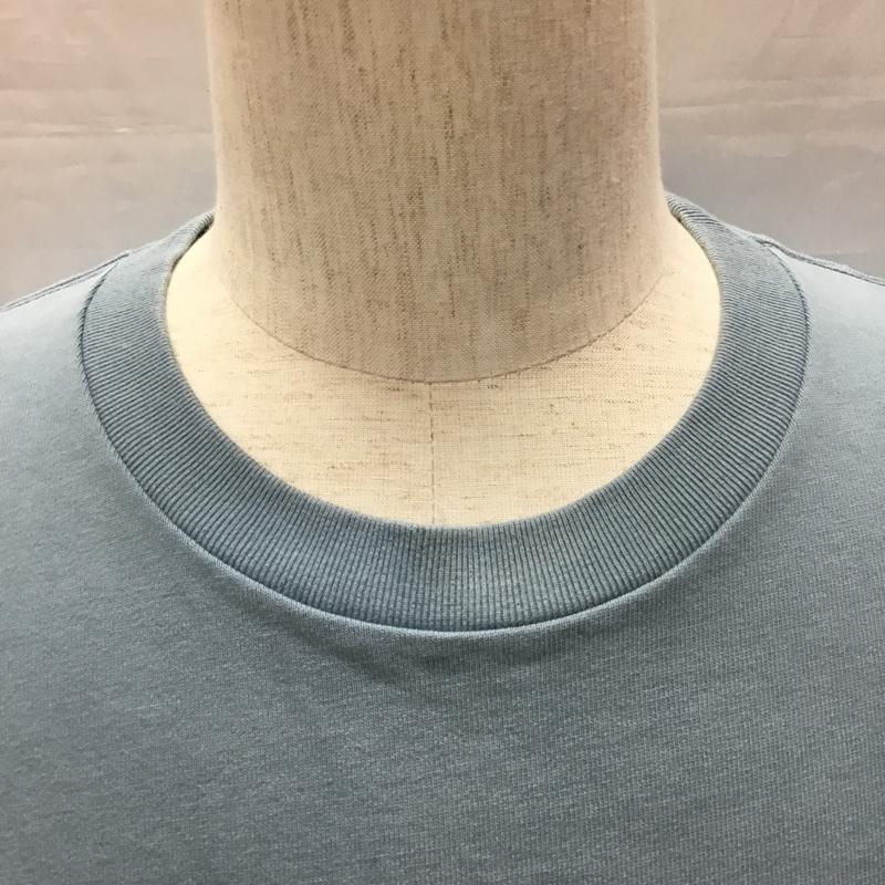 グリーンレーベルリラクシング green label relaxing カットソー 半袖 3217-175-4587 SCヘビーウェイトクルー半袖Tシャツ クルーネックカットソー L 無地 水色 / ライトブルー /  メンズ USED 古着 中古 10116731