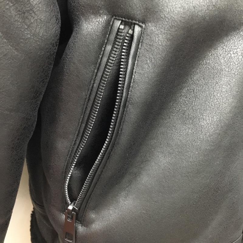 ザラ ZARA ジャケット、上着 ジャンパー、ブルゾン ジップアップジャケット ジャンパー ジャケット カジュアルジャケット アウター L 無地 黒 / ブラック /  メンズ USED 古着 中古 10108269