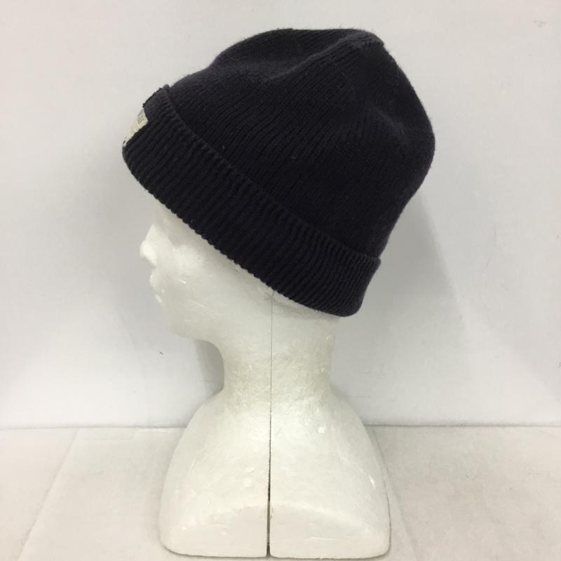テンダーロイン TENDERLOIN 帽子 ニット帽 コットン ロゴ、文字 紺 / ネイビー /  メンズ USED 古着 中古 10143989