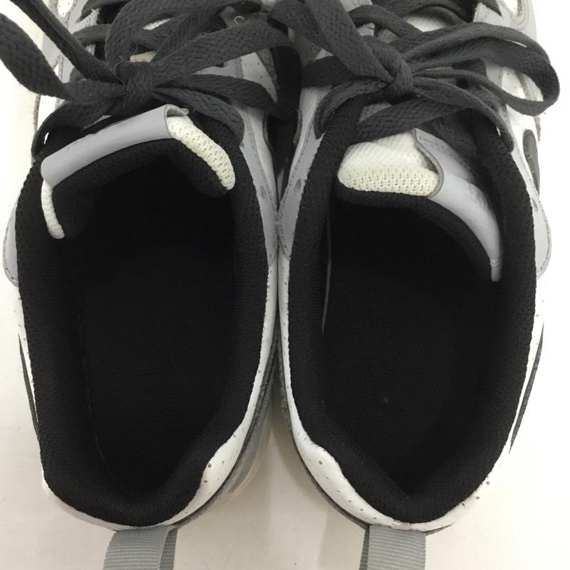 ナイキ NIKE スニーカー スニーカー 839985-104 Court Borough Low 23.5cm 23.5cm ロゴ、文字 白 / ホワイト / X 灰 / グレー / X 黒 / ブラック /  レディース USED 古着 中古 10150219