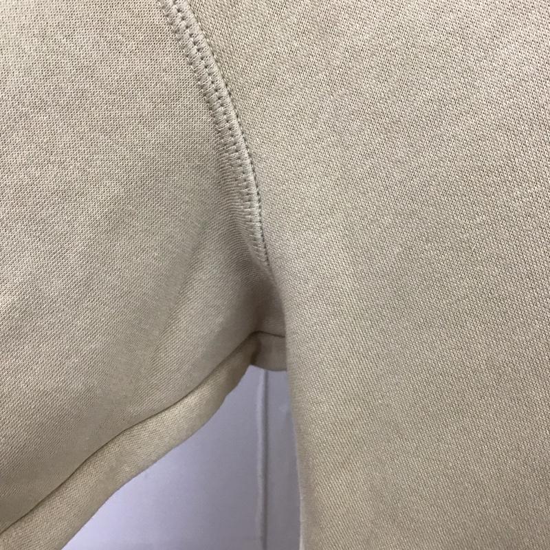 アディダス adidas パーカー 長袖 GN8835 スウェットフルジップパーカー ロング丈 L ロゴ、文字 ベージュ / ベージュ /  レディース USED 古着 中古 10114091