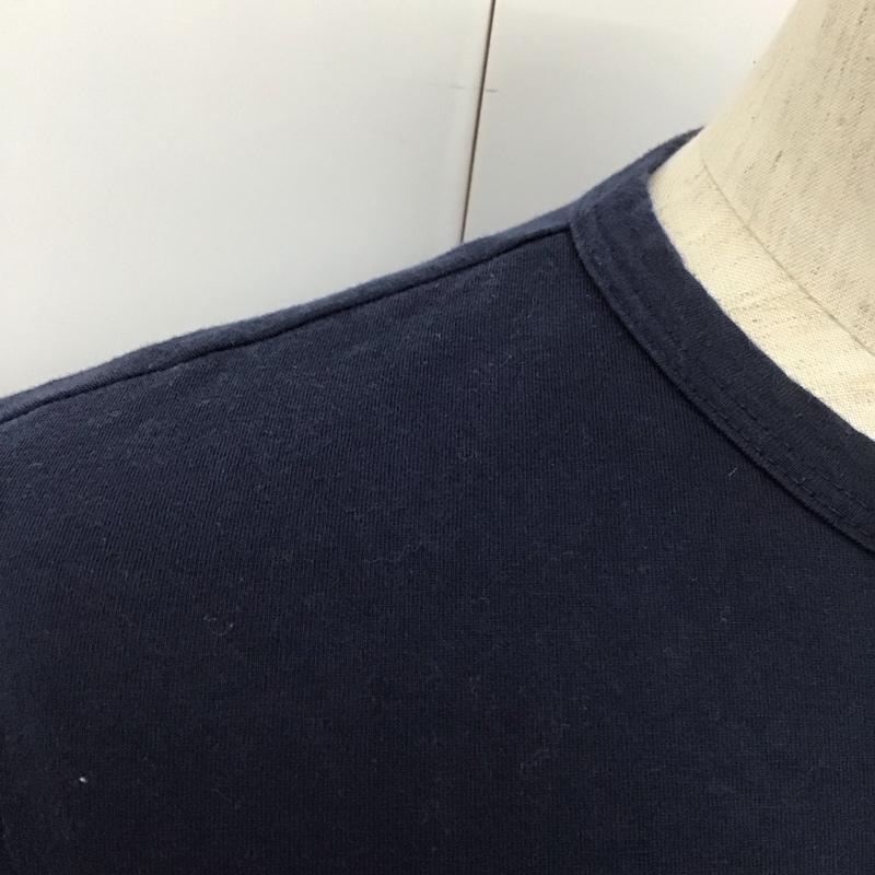 アニエスベーオム AGNESB.HOMME Tシャツ 半袖 8807S137 クルーネック 1 ロゴ、文字 紺 / ネイビー /  メンズ USED 古着 中古 10111565