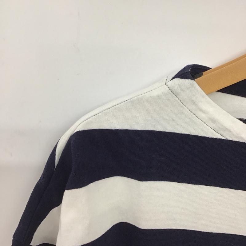 マッキントッシュフィロソフィー MACKINTOSH PHILOSOPH Tシャツ 長袖 38 ボーダー柄 白 / ホワイト / X 紺 / ネイビー /  レディース USED 古着 中古 10147159