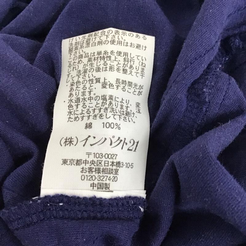 ポロジーンズ Polo Jeans Co. Tシャツ 半袖 RALPH LAUREN KT-WJ-YW4142 クルーネック M ロゴ、文字 青 / ブルー /  レディース USED 古着 中古 10133555