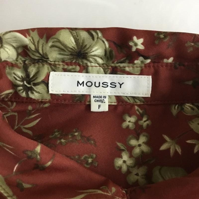 マウジー MOUSSY ワンピース ロングスカート 0109AS30-7530 SIDE SLIT LONG SHIRT 長袖 FREE 花柄 茶 / ブラウン /  レディース USED 古着 中古 10116075