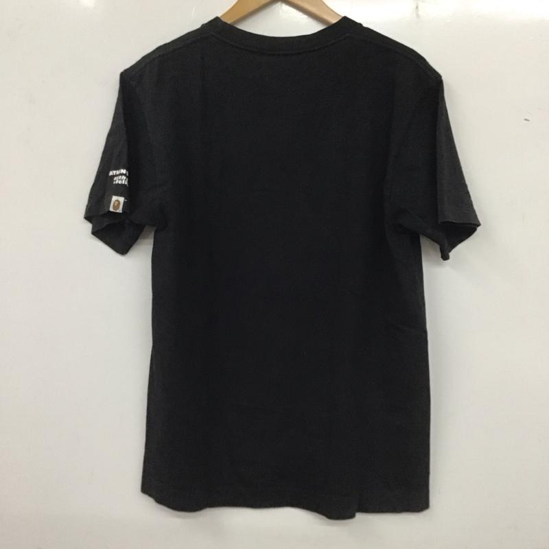 アベイシングエイプ A BATHING APE Tシャツ 半袖 半袖カットソー プリントTシャツ クルーネックカットソー M プリント 黒 / ブラック /  メンズ USED 古着 中古 10135867