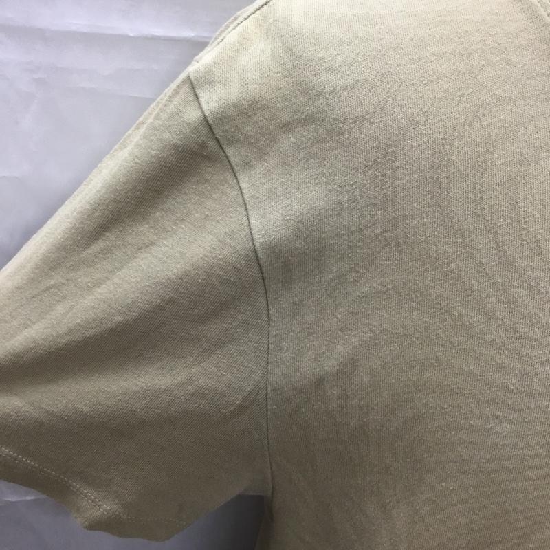 エッセンシャル ESSENTIEL Tシャツ 半袖 半袖カットソー プリントTシャツ クルーネックカットソー S 無地 ベージュ / ベージュ /  メンズ USED 古着 中古 10109316