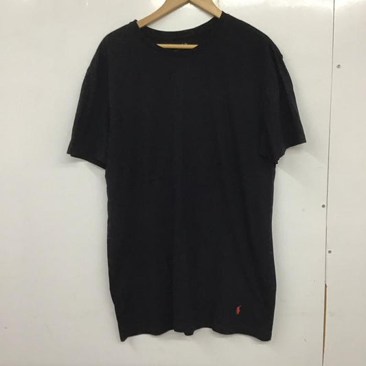 ポロラルフローレン POLO RALPH LAUREN Tシャツ 半袖 半袖カットソー 無地Tシャツ クルーネックカットソー L 無地 黒 / ブラック /  メンズ USED 古着 中古 10138115