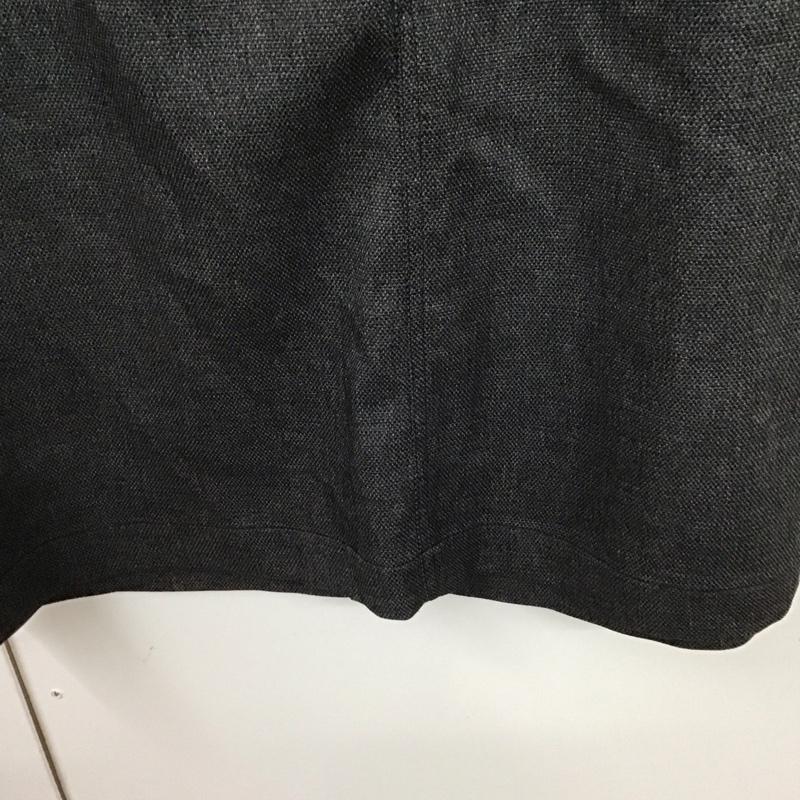 ニコアンド niko and... スカート ひざ丈スカート L 無地 チャコールグレー / チャコールグレー /  レディース USED 古着 中古 10129611