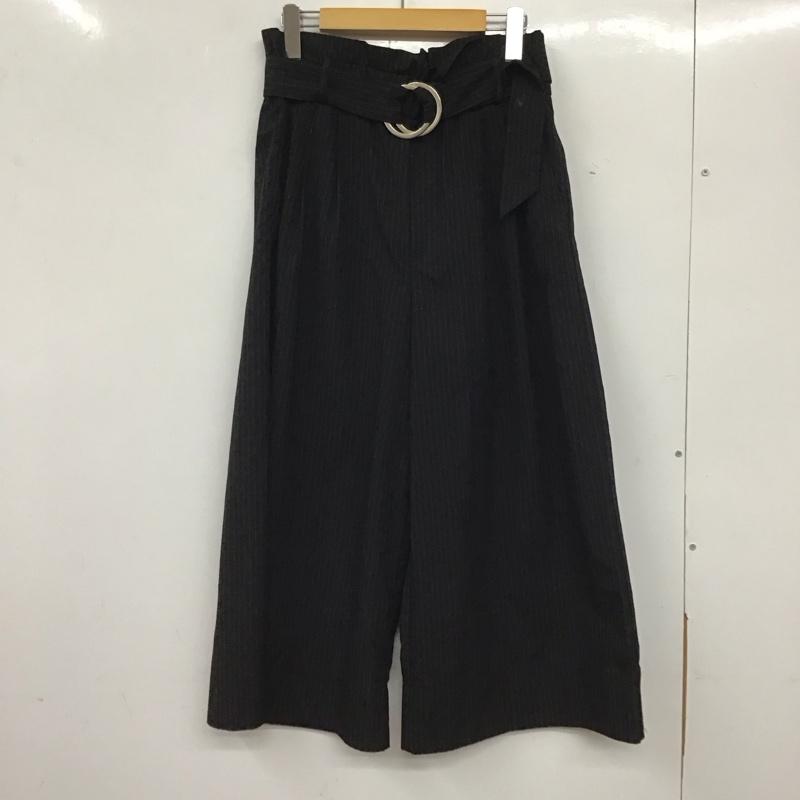 ザラウーマン ZARA WOMAN ボトムス ボトムス M ストライプ 黒 / ブラック /  レディース USED 古着 中古 10136637