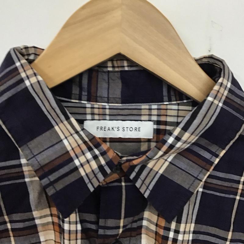 フリークスストア FREAK S STORE シャツ、ブラウス 半袖 半袖シャツ チェックシャツ カラーシャツ L チェック マルチカラー / マルチカラー /  メンズ USED 古着 中古 10137446
