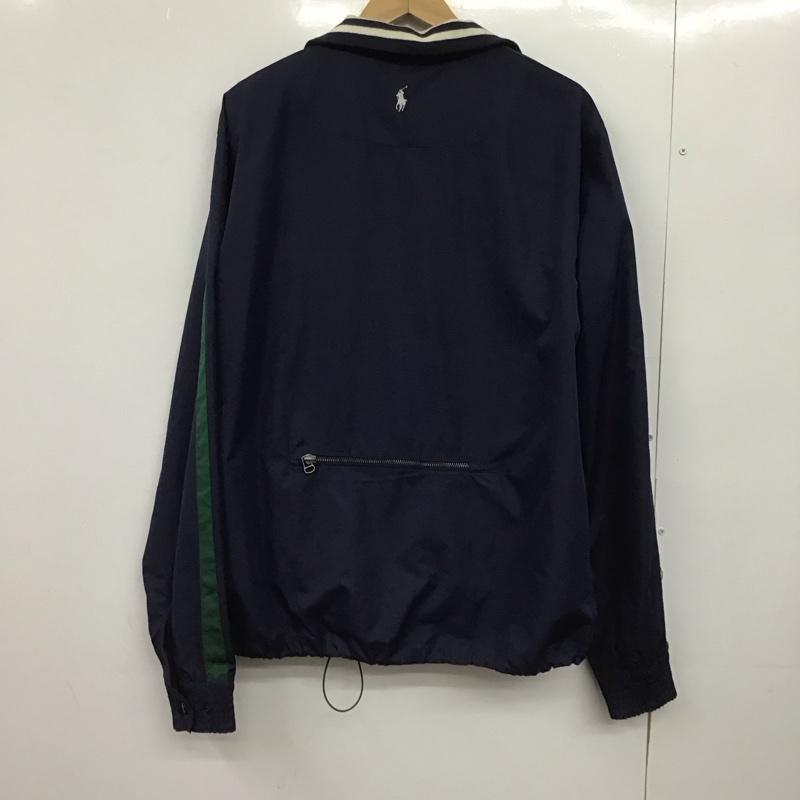 ポロゴルフラルフローレン POLOGOLF ジャケット、上着 ジャンパー、ブルゾン ジップアップジャケット ナイロンジャケット アウター L ロゴ、文字 紺 / ネイビー /  メンズ USED 古着 中古 10148489