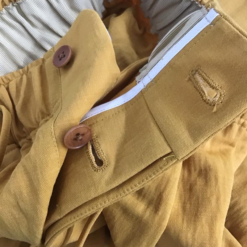 ハバーザック HAVERSACK パンツ ワークパンツ、ペインターパンツ ワイドパンツ カジュアルパンツ ワークパンツ M 無地 黄 / イエロー /  メンズ USED 古着 中古 10142375