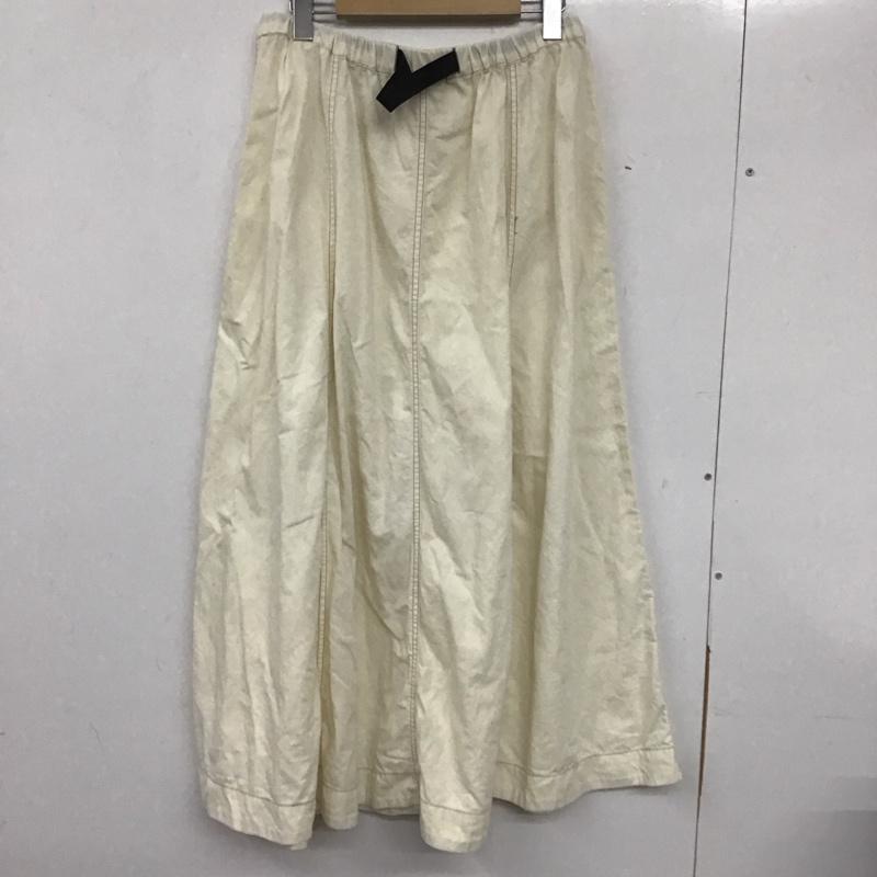 ニコアンド niko and... スカート ロングスカート L 無地 白 / ホワイト /  レディース USED 古着 中古 10140408
