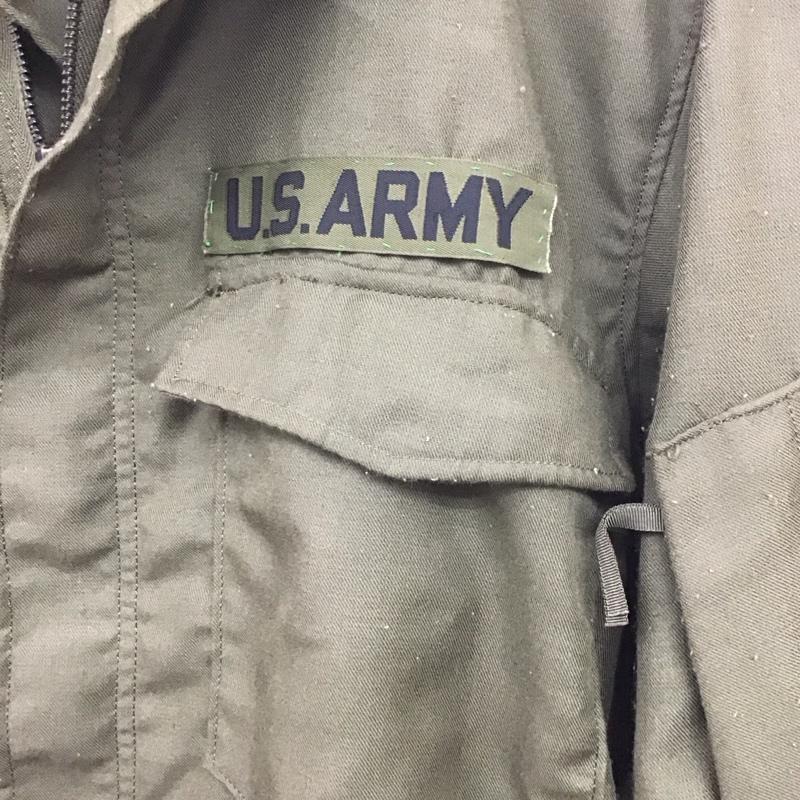 ミリタリー ミリタリー ジャケット、上着 ジャケット、ブレザー ミリタリージャケット ジップアップジャケット アメリカ製 ヘリクルーシャツ S ロゴ、文字 カーキ / カーキ /  メンズ USED 古着 中古 10132426