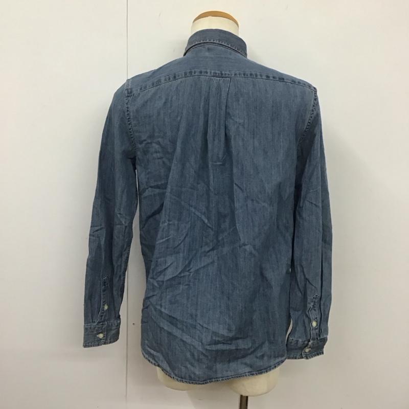 ポロラルフローレン POLO RALPH LAUREN シャツ、ブラウス 長袖 長袖シャツ デニムシャツ カラーシャツ XL 無地 インディゴ / インディゴ /  メンズ USED 古着 中古 10127653