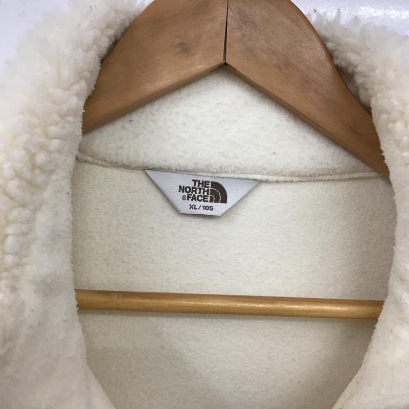 ザノースフェイス THE NORTH FACE ジャケット、上着 ジャケット、ブレザー nj4fm61j ノベルティーリモフリースジャケット ジップアップジャケット XL ロゴ、文字 白 / ホワイト /  メンズ USED 古着 中古 10129879