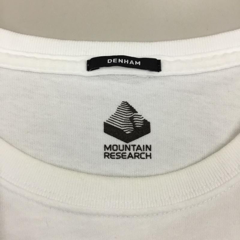 デンハム DENHAM Tシャツ 半袖 29211-3-51001 MOUNTAIN RESEARCH 半袖カットソー プリントTシャツ クルーネックカットソー M ロゴ、文字 白 / ホワイト /  メンズ USED 古着 中古 10115755