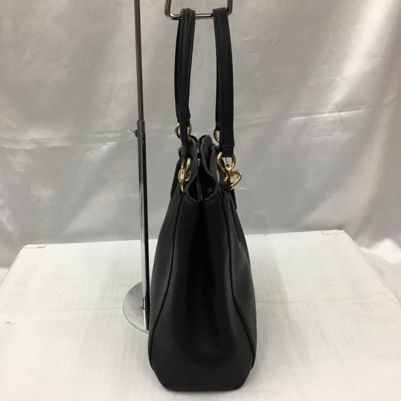 コーチ COACH ハンドバッグ ハンドバッグ F57847 ミネッタクロスボディ ロゴ、文字 黒 / ブラック / X 金 / ゴールド /  レディース USED 古着 中古 10105770