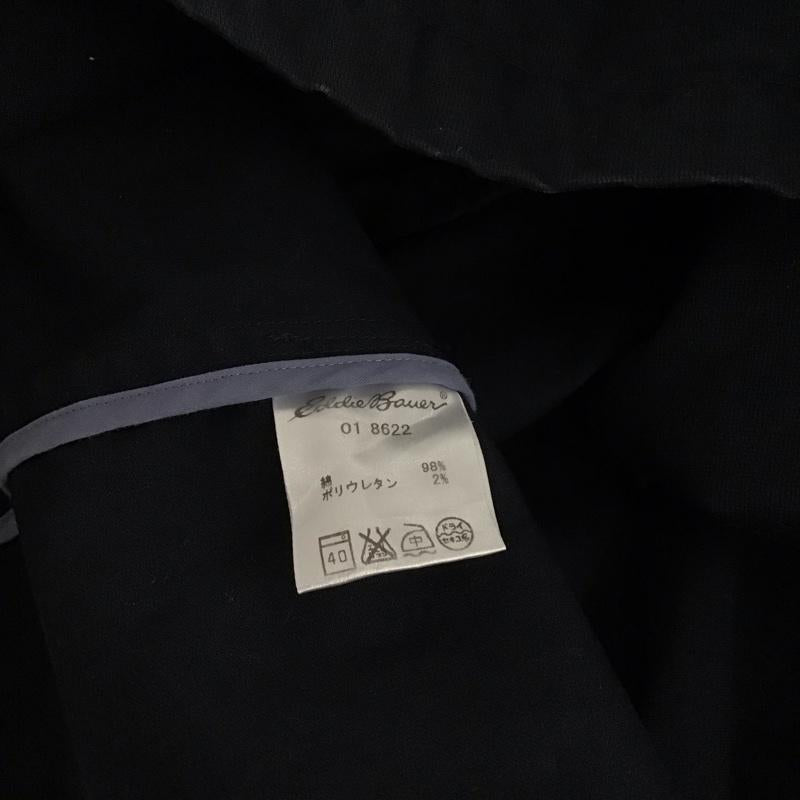 エディーバウアー Eddie Bauer ジャケット、上着 ジャケット、ブレザー カジュアルジャケット アウター カラージャケット XL 無地 紺 / ネイビー /  メンズ USED 古着 中古 10130928