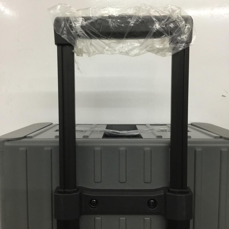 アンドフラット &.FLAT スーツケース、トランク スーツケース、トランク FL14-4-00002 折りたたみ ハードキャリーバッグ キャリーケース 箱有 ロゴ、文字 灰 / グレー /  メンズ USED 古着 中古 10137510
