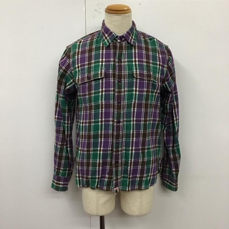 アベイシングエイプ A BATHING APE シャツ、ブラウス 長袖 チェックシャツ PIRATE L チェック マルチカラー / マルチカラー /  メンズ USED 古着 中古 10121747