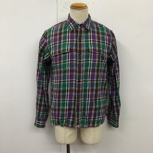アベイシングエイプ A BATHING APE シャツ、ブラウス 長袖 チェックシャツ PIRATE L チェック マルチカラー / マルチカラー /  メンズ USED 古着 中古 10121747
