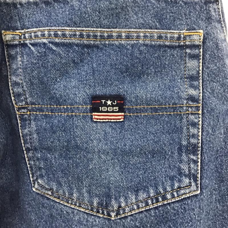 トミー ジーンズ TOMMY JEANS パンツ デニム、ジーンズ デニムパンツ ストレートパンツ ワイドパンツ カジュアルパンツ 36 ロゴ、文字 インディゴ / インディゴ /  メンズ USED 古着 中古 10107530