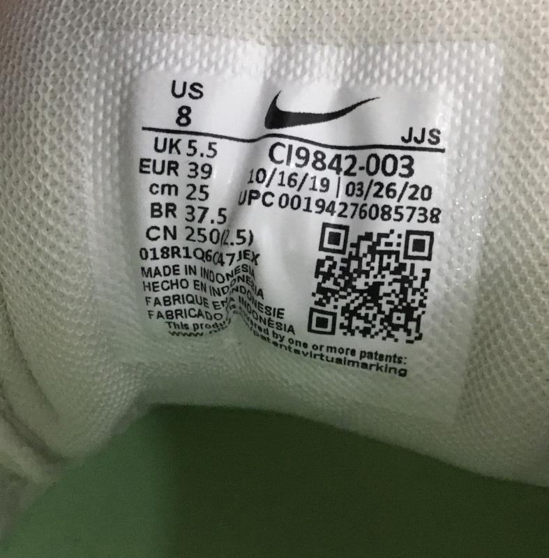 ナイキ NIKE スニーカー スニーカー CI9842-003 AIR MAX VERONA 25cm 25.0cm ワンポイント 白 / ホワイト / X 薄緑 / ライトグリーン /  レディース USED 古着 中古 10140033