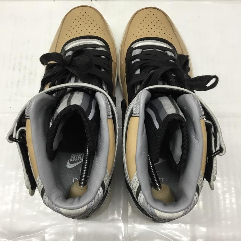ナイキ NIKE スニーカー スニーカー 677130-200 AIR FORCE 1 MID SP TISCI RICCARDO Tisci 28cm 箱有 28.0cm ワンポイント ベージュ / ベージュ / X 黒 / ブラック / X 灰 / グレー /  メンズ USED 古着 中古 10106870