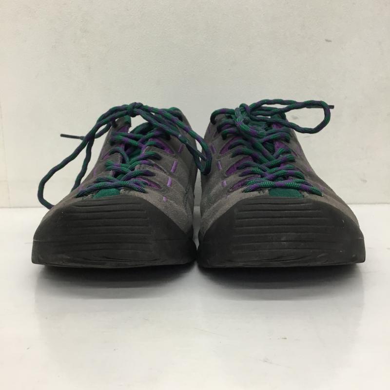 キーン KEEN アウトドアシューズ アウトドアシューズ 1028542 JASPER ジャスパー 26.5cm ロゴ、文字 灰 / グレー / X 緑 / グリーン / X 紫 / パープル /  メンズ USED 古着 中古 10143317