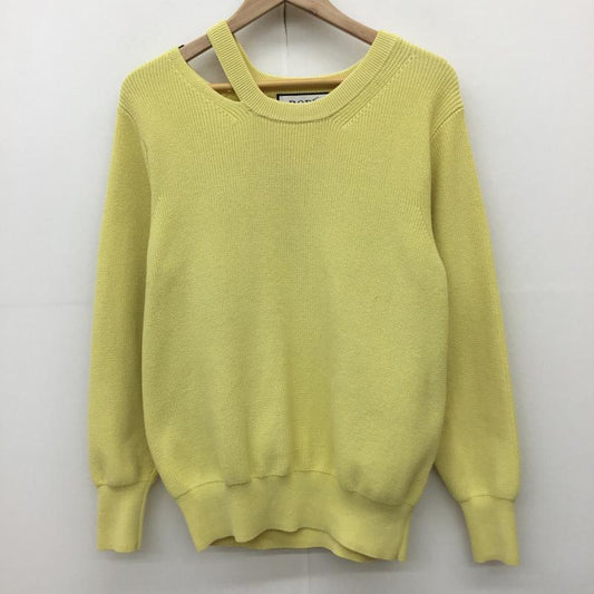 ロペ ROPE  ニット、セーター 長袖 38 無地 黄 / イエロー /  レディース USED 古着 中古 10139804