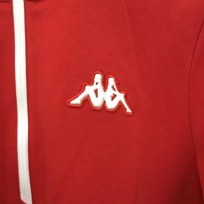 カッパ Kappa Tシャツ 長袖 KG962LS76 ハーフジップ 消臭 タグ付き L ワンポイント 赤 / レッド /  メンズ USED 古着 中古 10136499