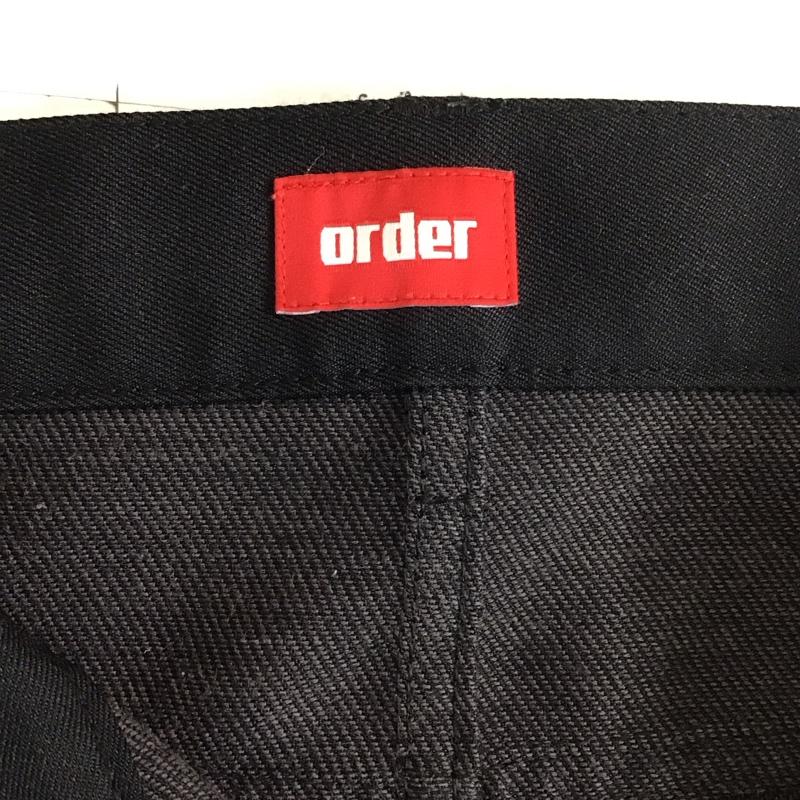 オーダー order パンツ チノパン loose twill pants XS 無地 黒 / ブラック /  メンズ USED 古着 中古 10121338