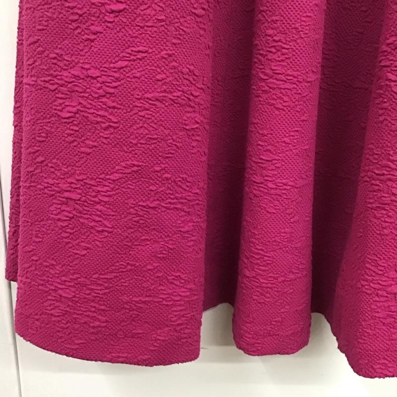 ザラウーマン ZARA WOMAN ワンピース ひざ丈スカート L 無地 桃 / ピンク /  レディース USED 古着 中古 10131505