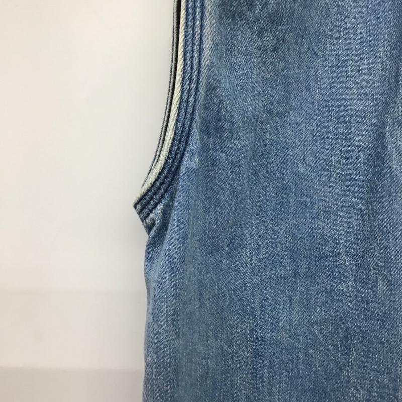 リー Lee ベスト ベスト FREE 無地 水色 / ライトブルー /  レディース USED 古着 中古 10150457