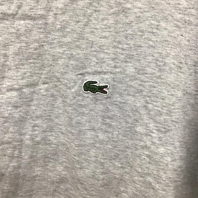 ラコステ LACOSTE Tシャツ 半袖 半袖カットソー プリントTシャツ クルーネックカットソー 3 ロゴ、文字 灰 / グレー /  メンズ USED 古着 中古 10128727