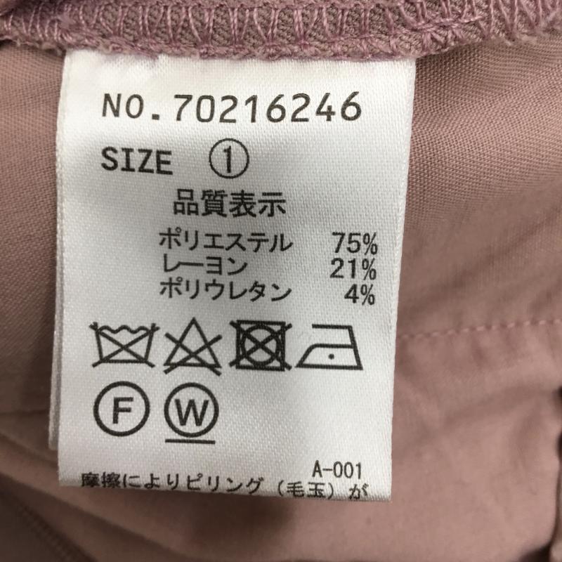 ココ ディール COCO DEAL パンツ スラックス 1 無地 桃 / ピンク /  レディース USED 古着 中古 10139909