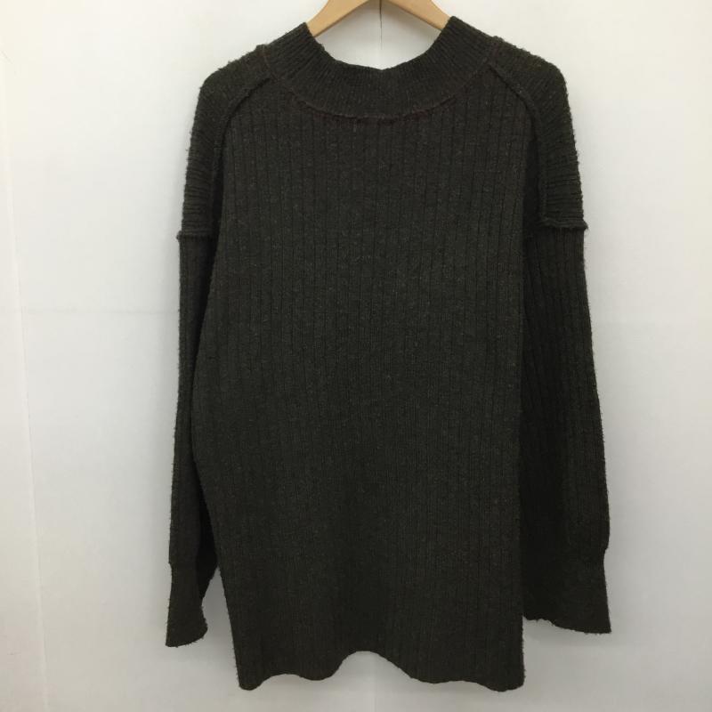 ジーナシス JEANASIS ニット、セーター 長袖 JS064135MN FREE 無地 カーキ / カーキ /  レディース USED 古着 中古 10138244