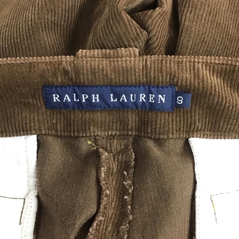 ラルフローレン RALPHLAUREN パンツ スラックス コーデュロイパンツ スリムパンツ ストレートパンツ カジュアルパンツ 無地 茶 / ブラウン /  レディース USED 古着 中古 10109257