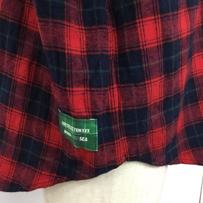 ウィンダンシー WIND AND SEA シャツ、ブラウス 長袖 長袖シャツ カラーシャツ ポケットシャツ 長袖カットソー チェックシャツ L チェック マルチカラー / マルチカラー /  メンズ USED 古着 中古 10120658
