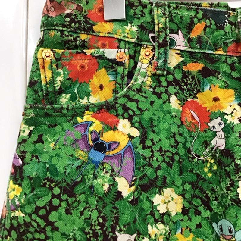 リーバイストラウスアンドコー Levi Strauss & co. パンツ デニム、ジーンズ 551ZAUTHENTICSTRAIGHTPOKEMONGARDEN デニムパンツ 30インチ プリント マルチカラー / マルチカラー /  メンズ USED 古着 中古 10117119