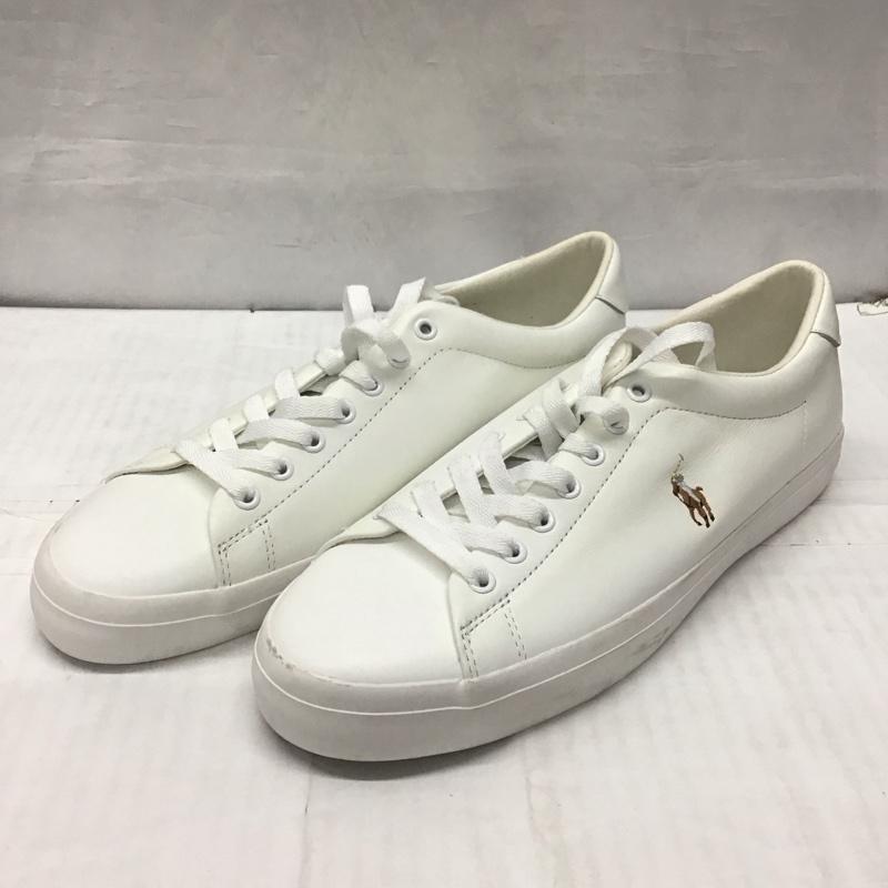 ポロラルフローレン POLO RALPH LAUREN スニーカー スニーカー 01087 J20 UK7.5 US：8.5 ワンポイント 白 / ホワイト /  メンズ USED 古着 中古 10121607